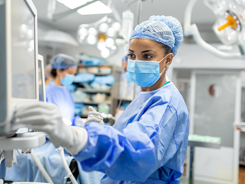 Tulane nurse in operating room